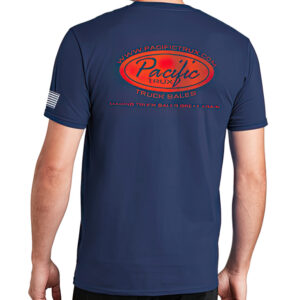 Men's navy Port PacificTrux shirt - back