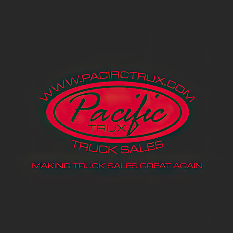 Pacific Trux shirt back with slogan and website